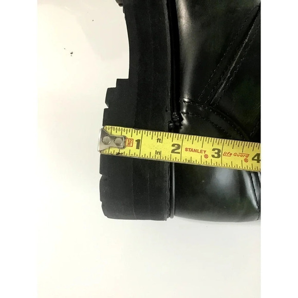 FUGGA Mens 8.5 Hunter Green Leather Boots Y2K - Picture 12 of 16